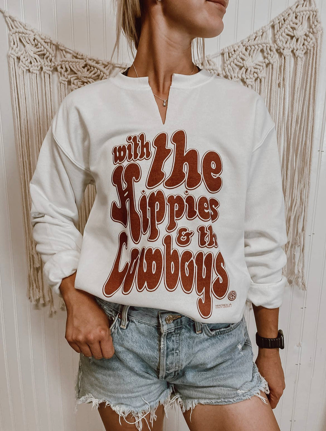 hippies' and cowboys sweatshirt