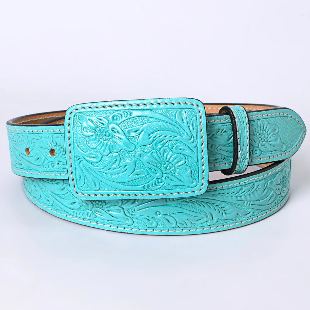 Turquoise Tooled Belt