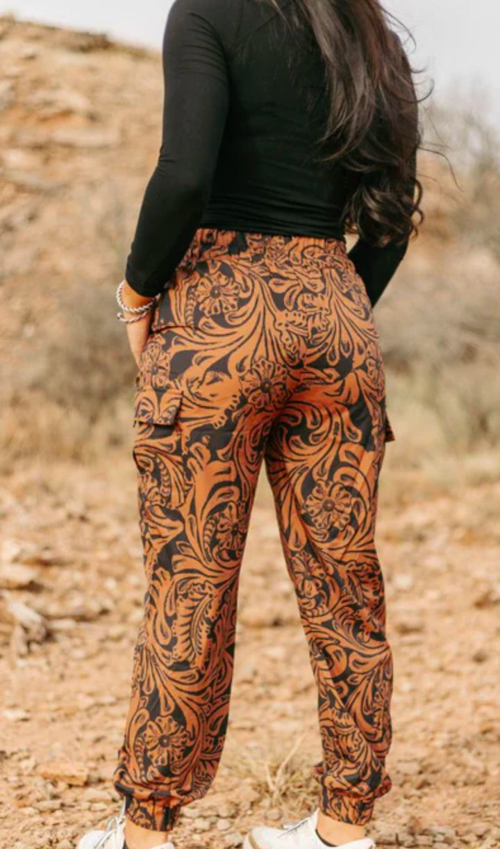 Country Road Western Tooled Joggers