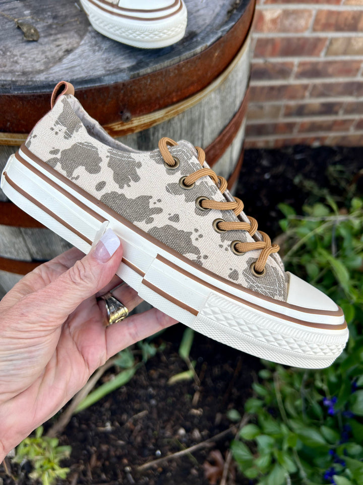 Cowprint canvas Sneakers