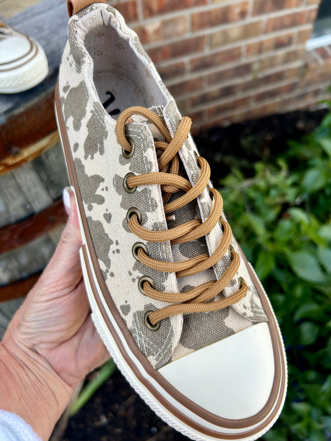 Cowprint canvas Sneakers