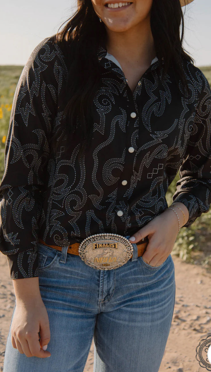 Boot Scootin Button Up Rodeo Shirt