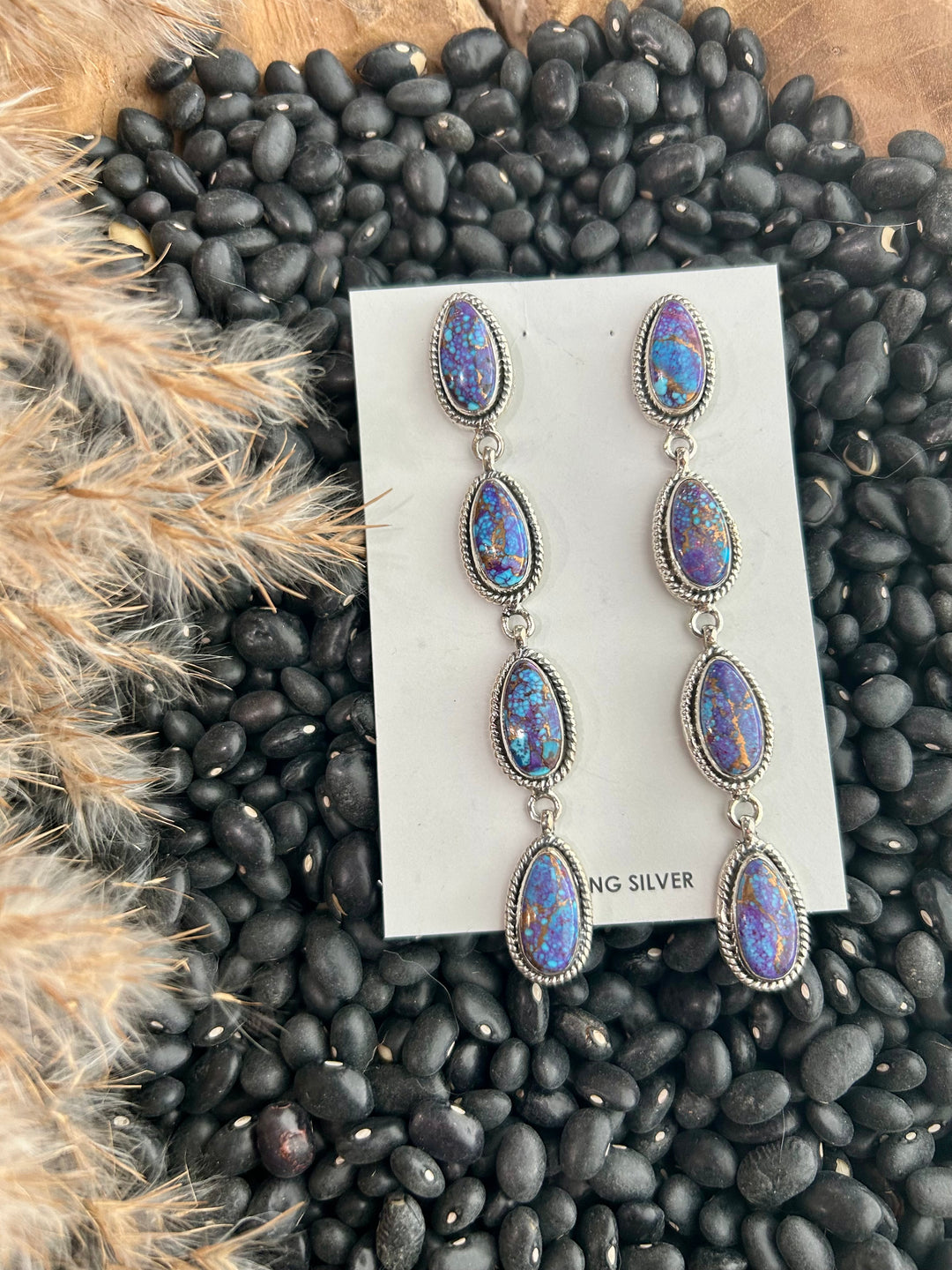 Purple Mojave Dangle Earrings