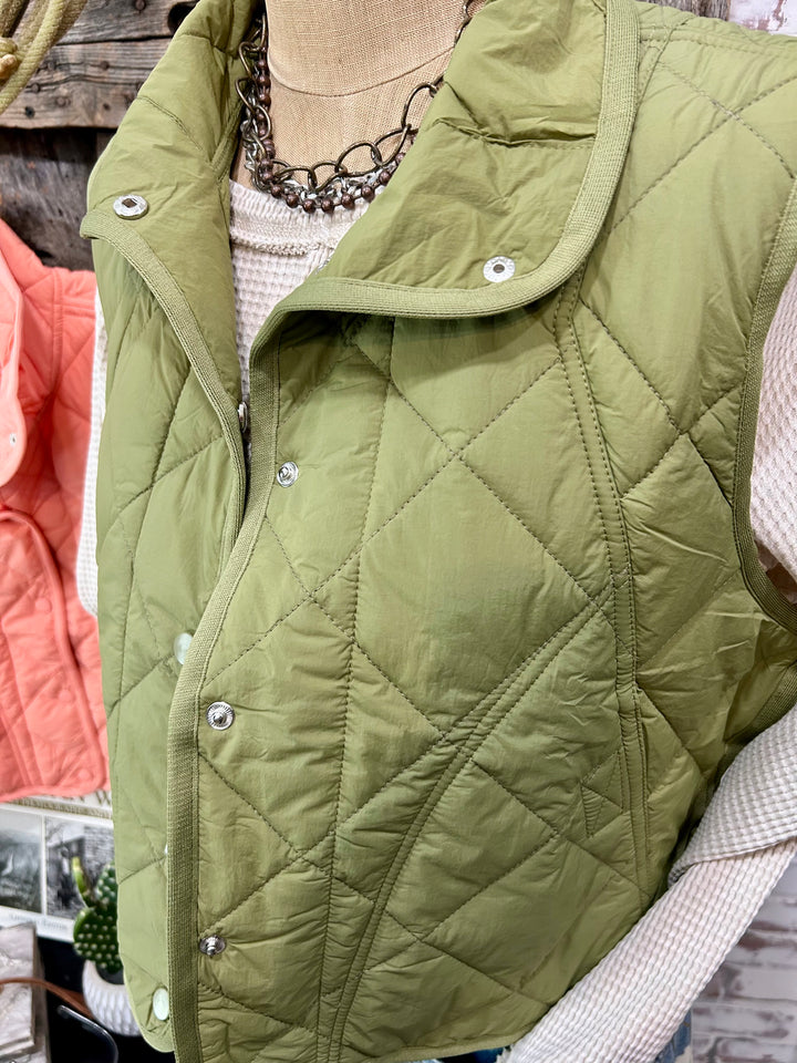 In The Fog Quilted Vest