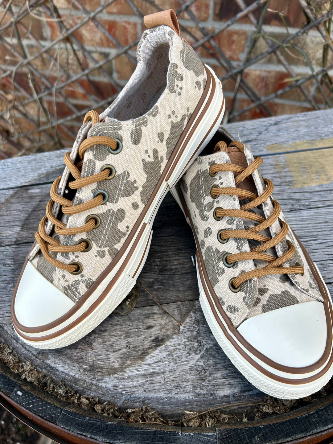 Cowprint canvas Sneakers