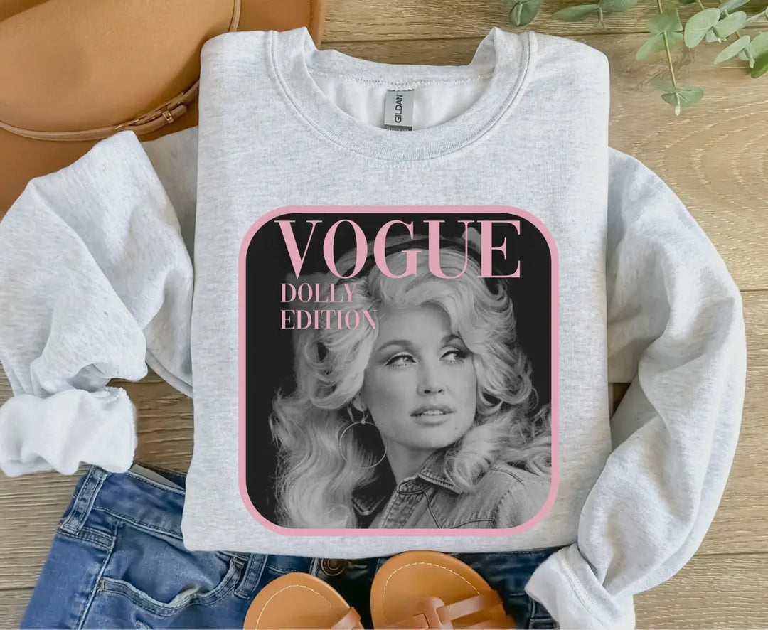 Designer Dolly Sweatshirt-Gray