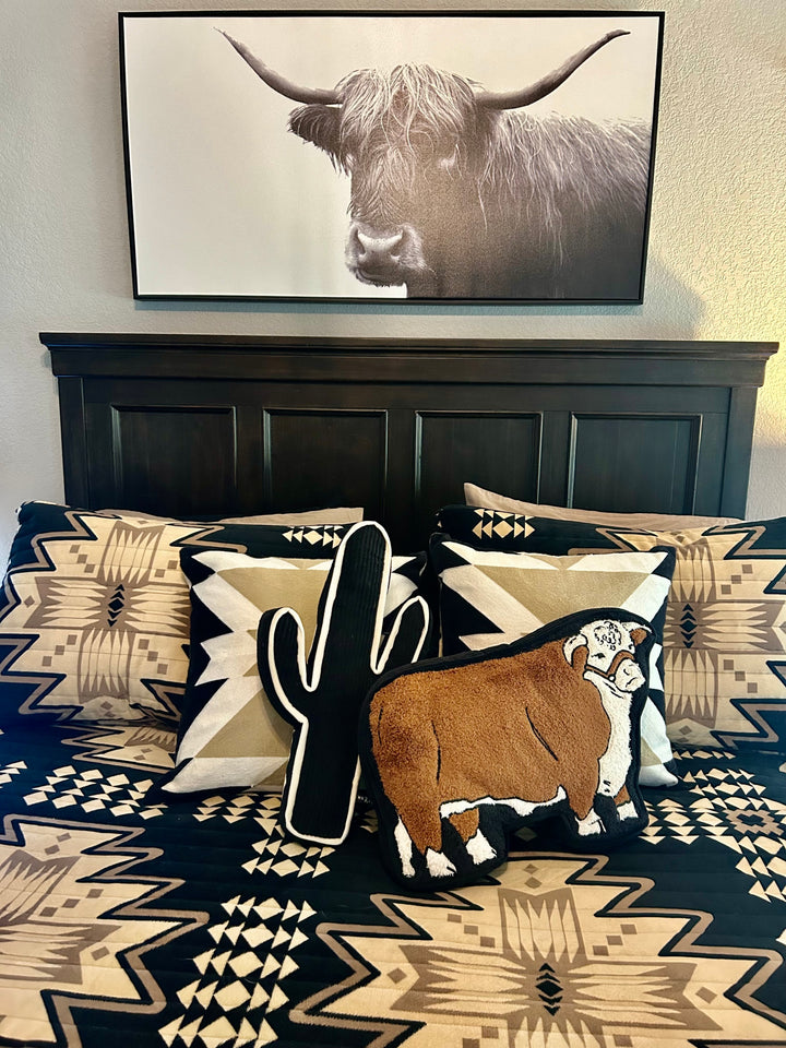 Cattle Talk Hereford Pillow