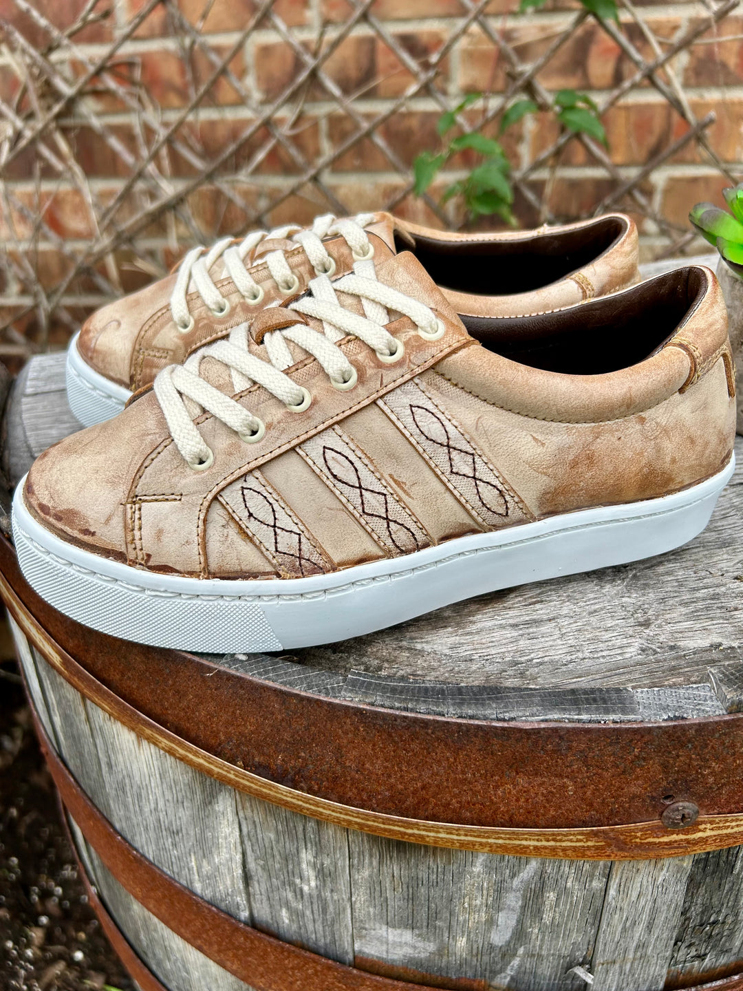 Sheridan Agave Sky Leather Lace Up Sneaker