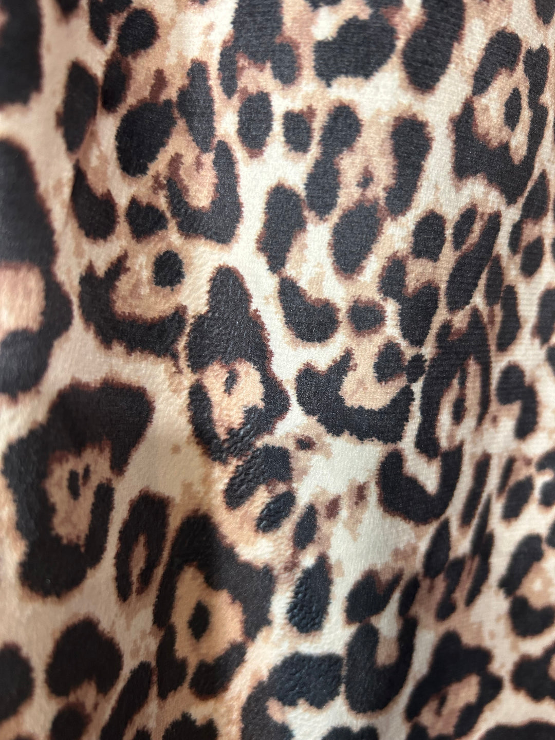 Velvet Cheetah Print Trouser Wide Legs