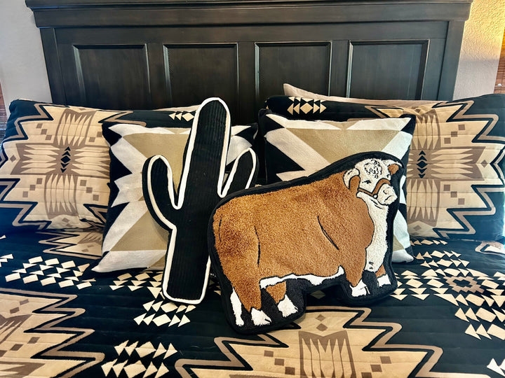 Cattle Talk Hereford Pillow