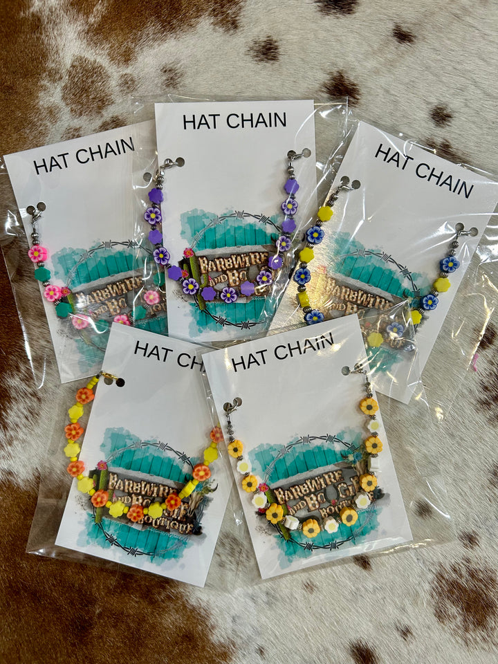 Funky Flower Hat Chain Charms