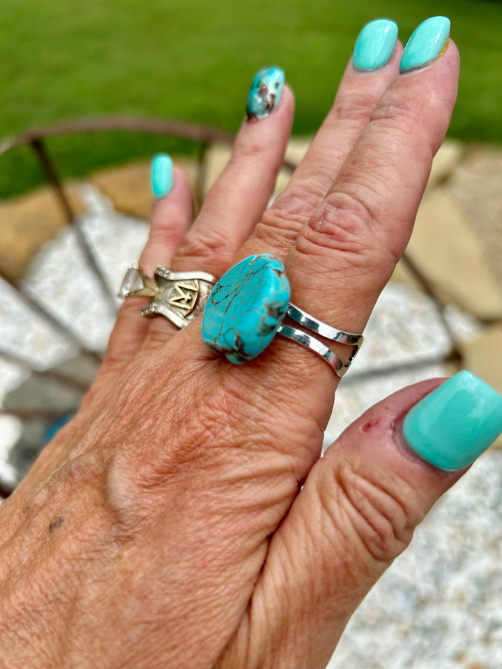 Turquoise Slab Ring