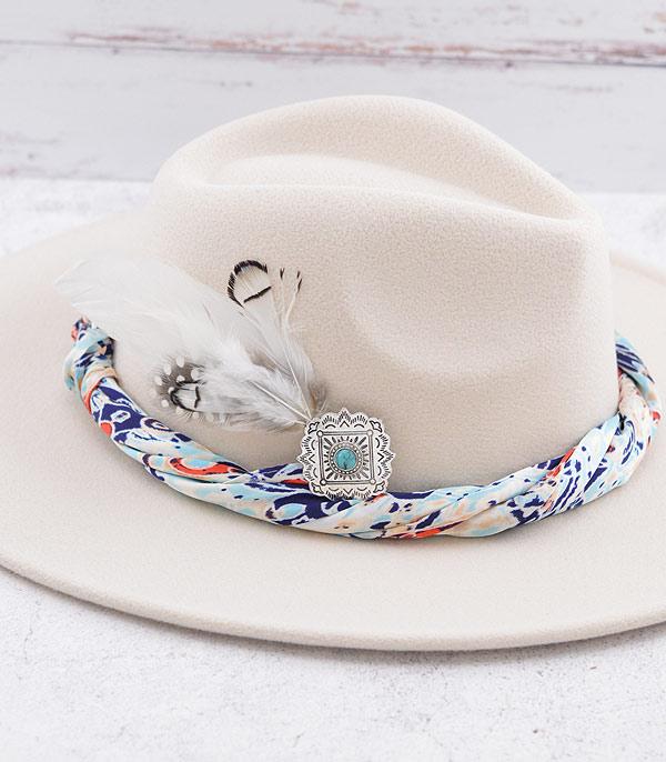 Turquoise Concho Hat Pin