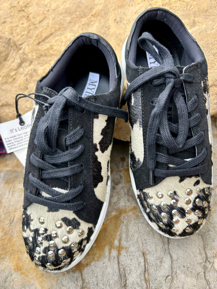 Giggle Cowhide Sneakers-LAST ONES CLOSEOUT!